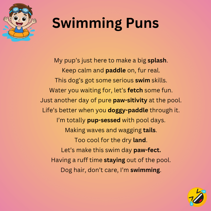 Dog Swimming Puns