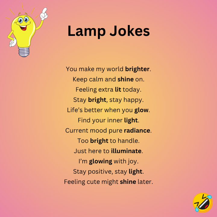 Lamp Jokes for Captions