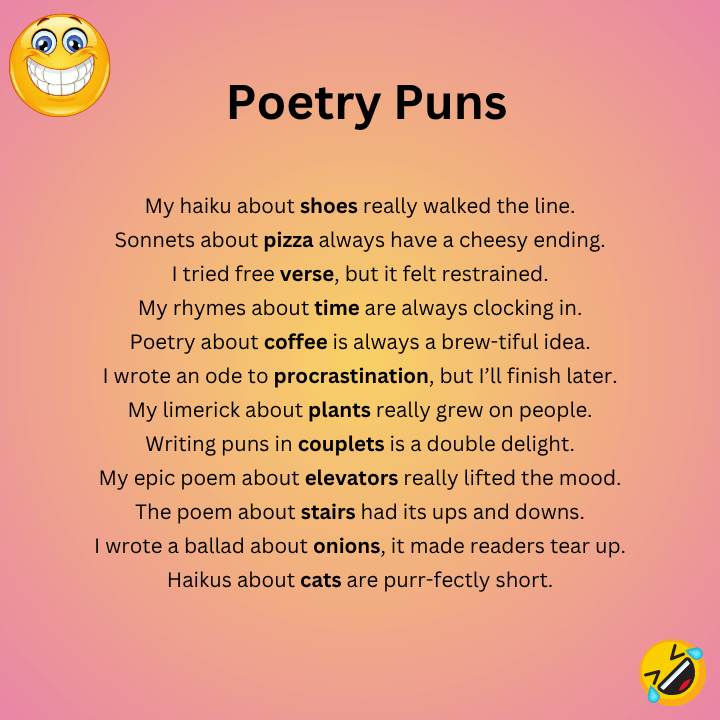 Poetry Puns