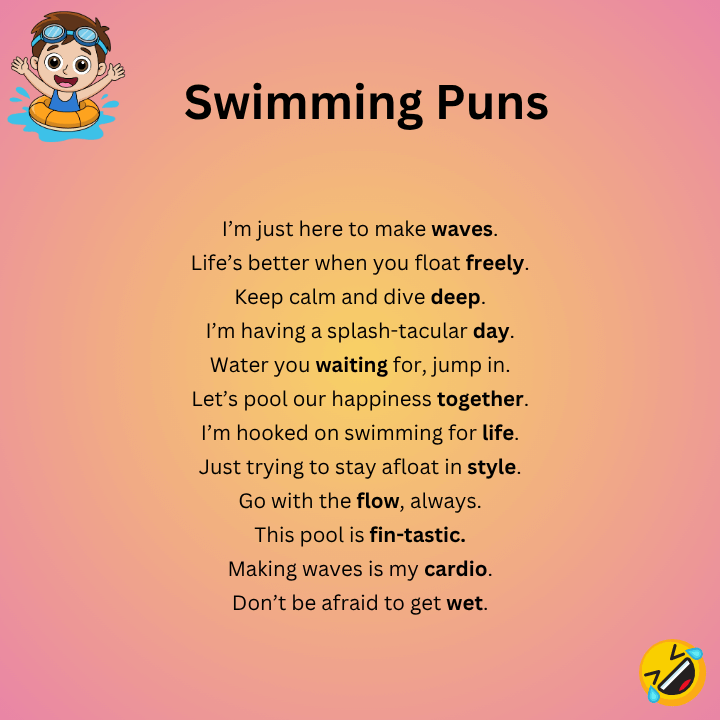 Swimming Puns One Liners