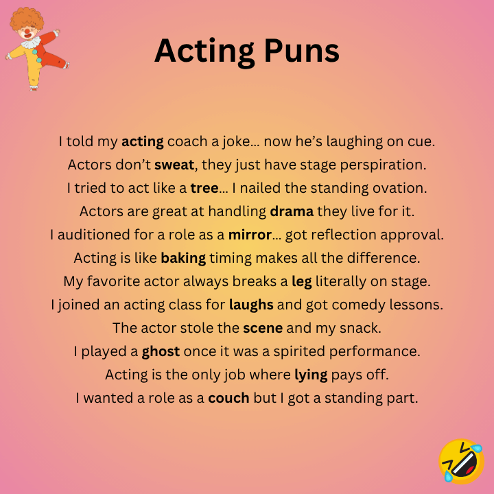 Acting Puns