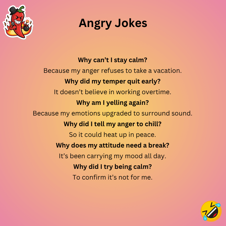 Angry Jokes for Instagram