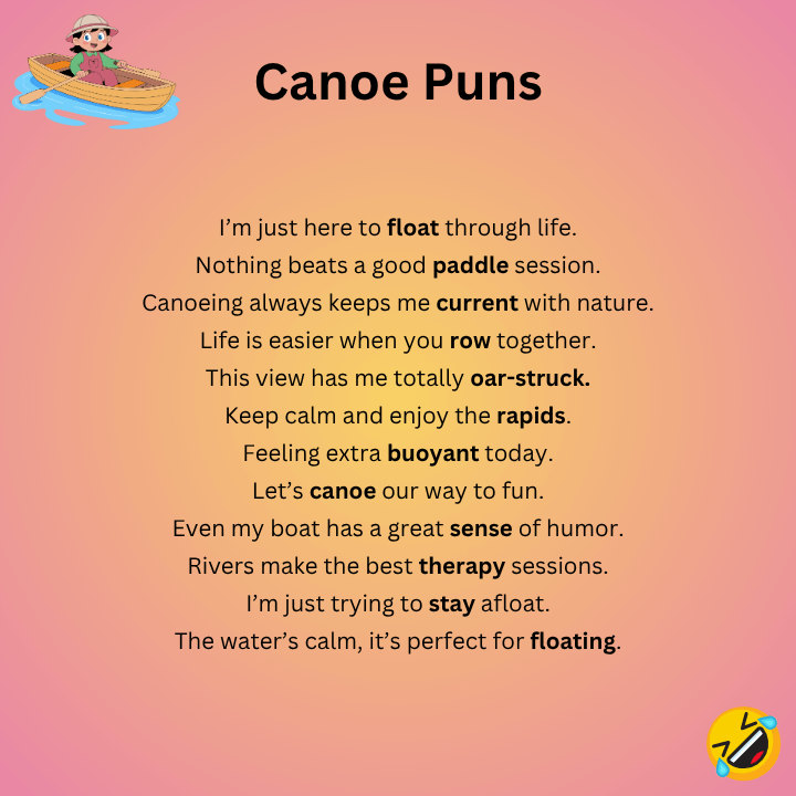 Canoe Puns One-Liners