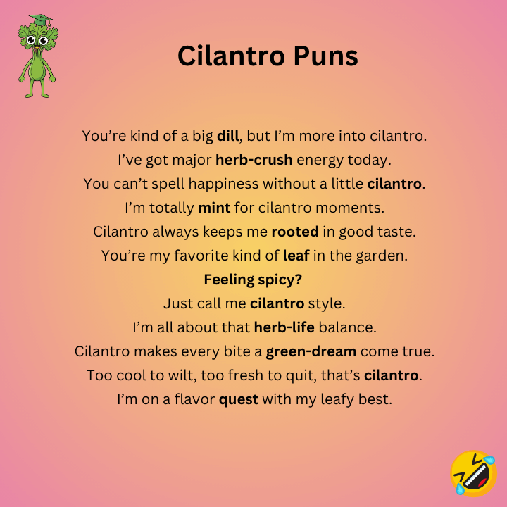 Cilantro Puns