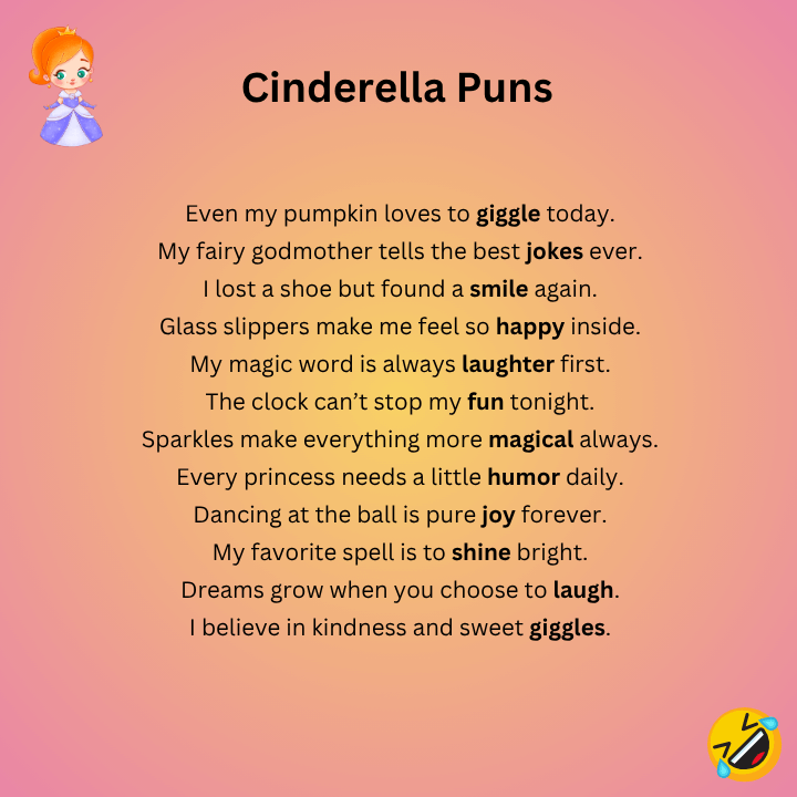 Cinderella Puns for Kids
