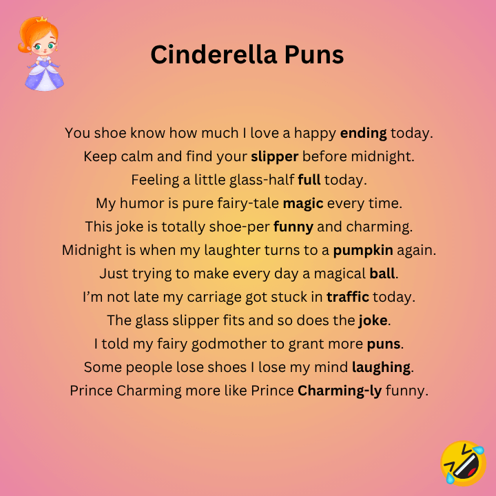 Cinderella Puns