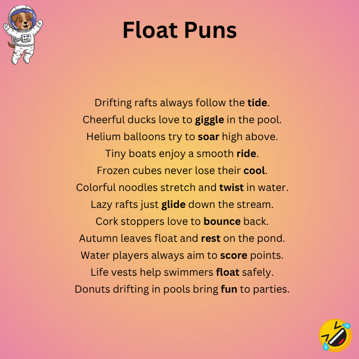Float Puns One-Liners