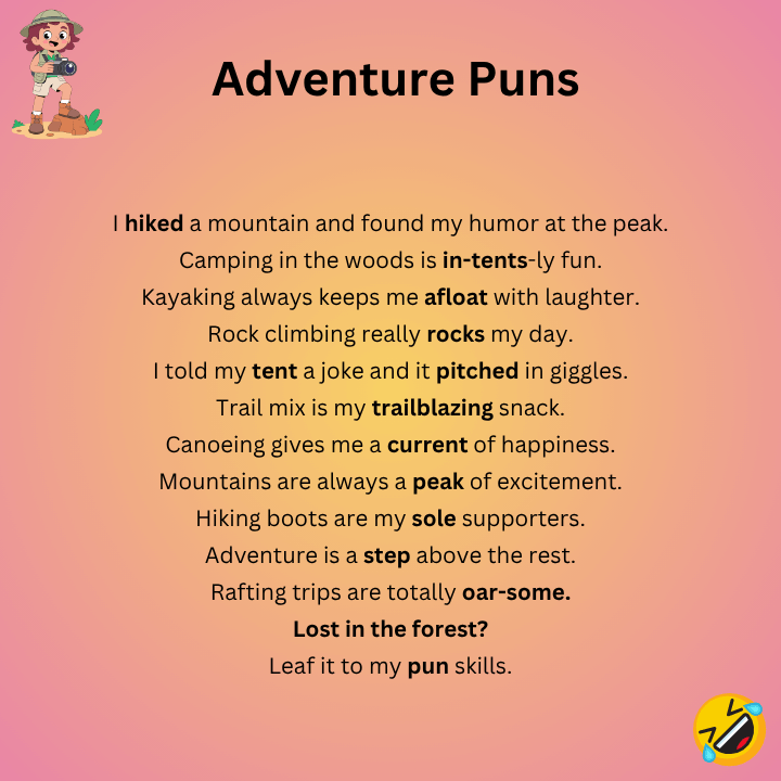 Funny Adventure Puns