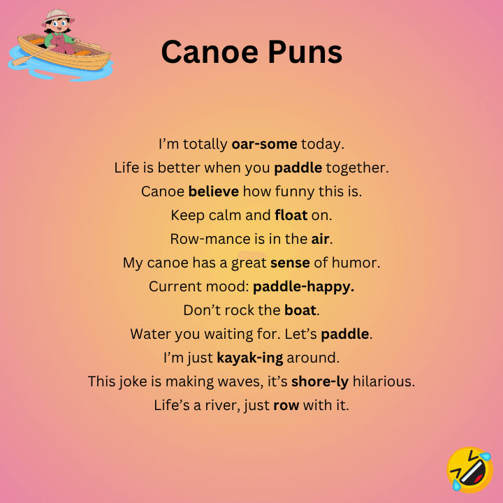 Funny Canoe Puns