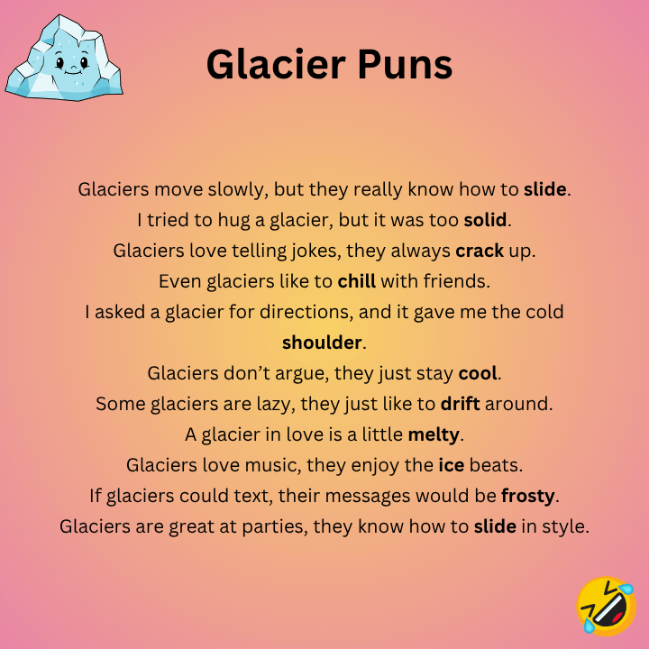Funny Glacier Puns