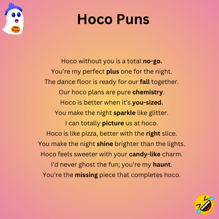 Funny Hoco Puns