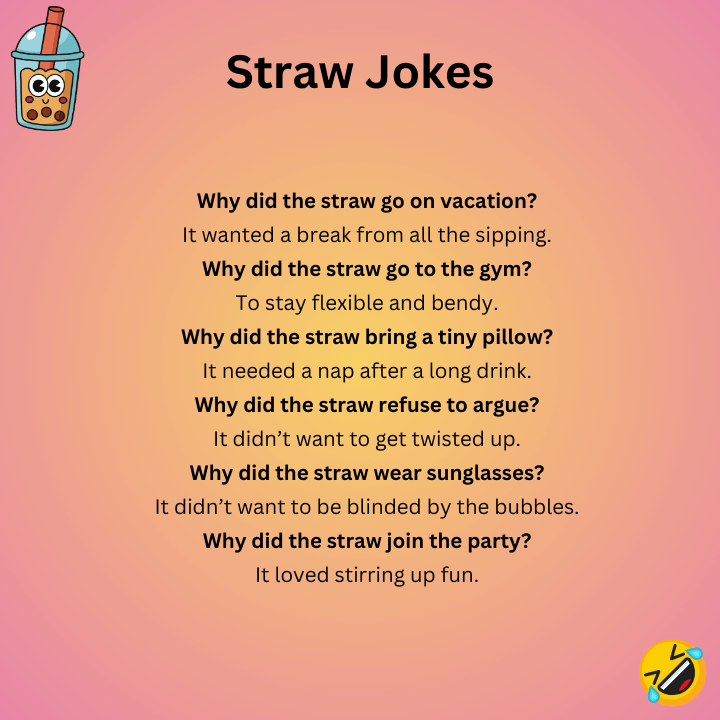 Funny Straw Jokes  