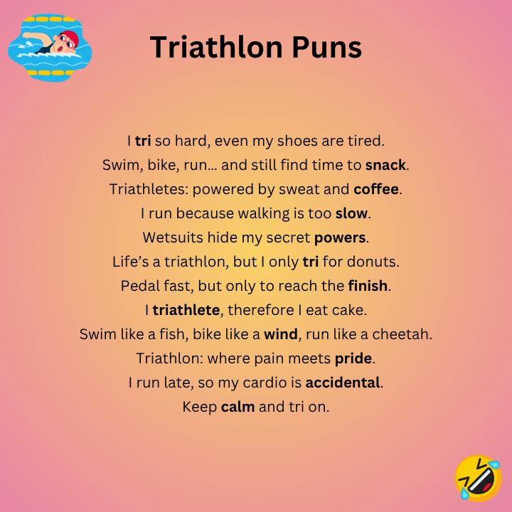 Funny Triathlon Puns