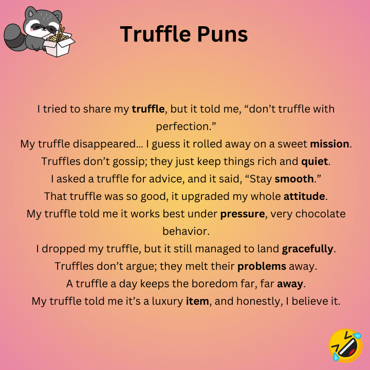 Funny Truffle Puns