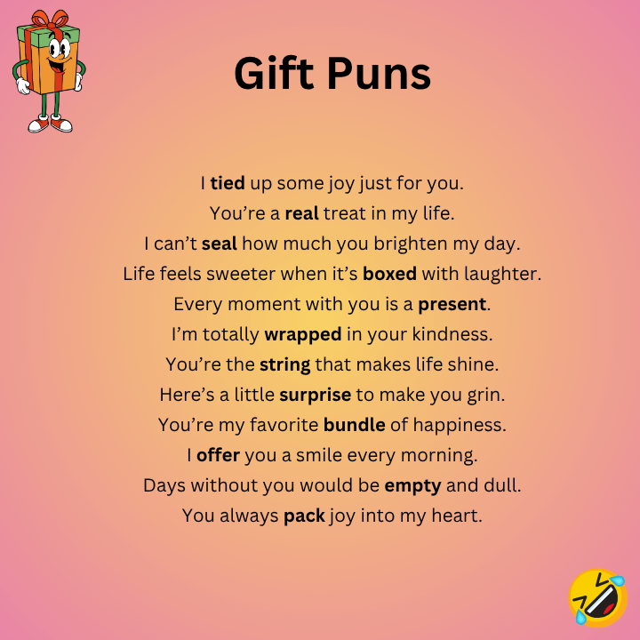 Gift Puns One Liner