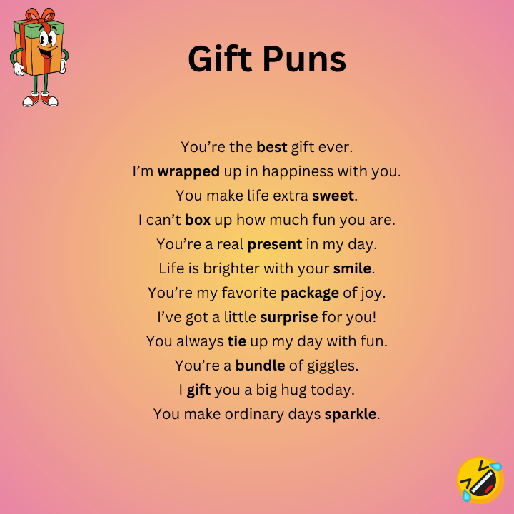 Gift Puns for Kids