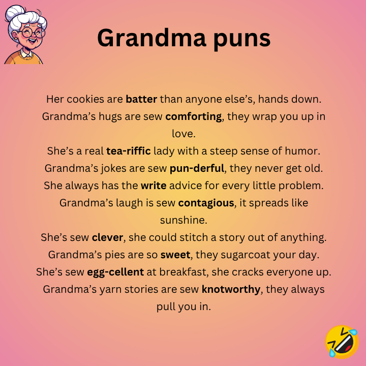 Grandma Puns One-Liners