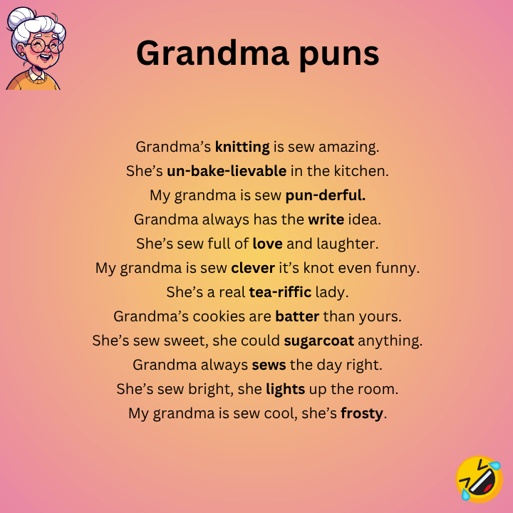 Grandma puns