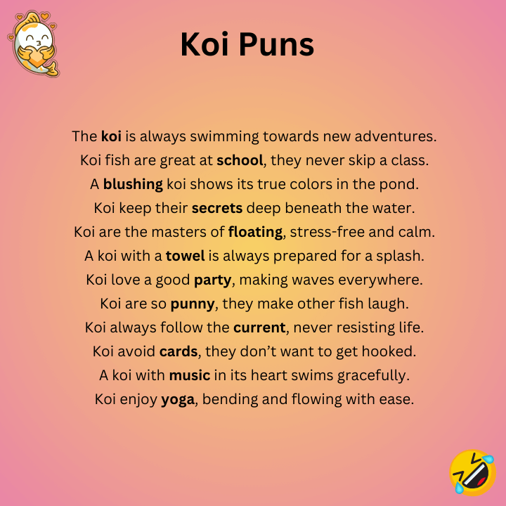 Koi Puns One-Liners