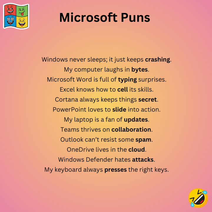 Microsoft Puns One-Liners