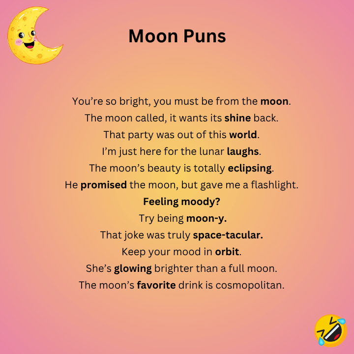 Moon Puns One Liners