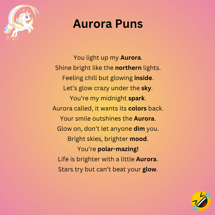 Short Aurora Puns