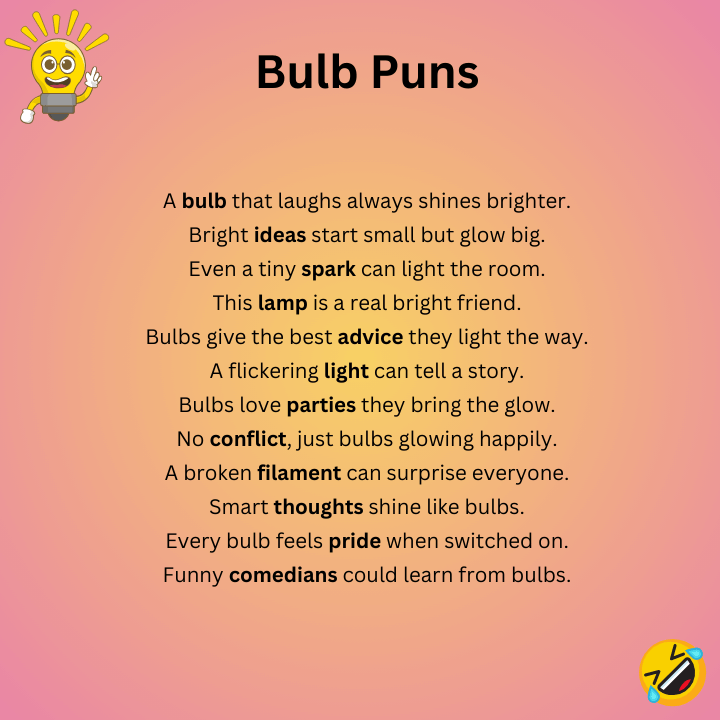 Short Bulb Puns