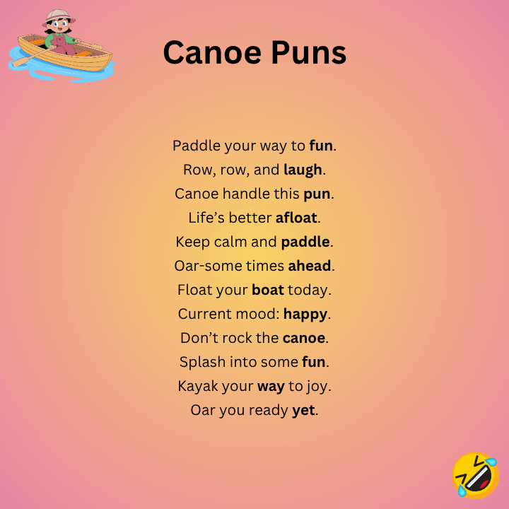 Short Canoe Puns