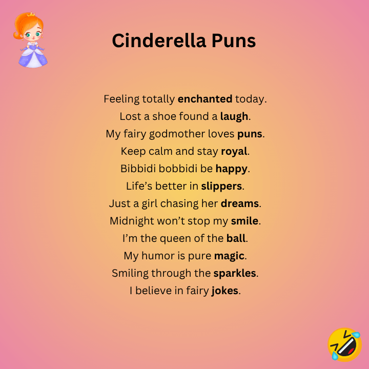 Short Cinderella Puns