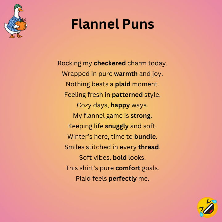 Short Flannel Puns