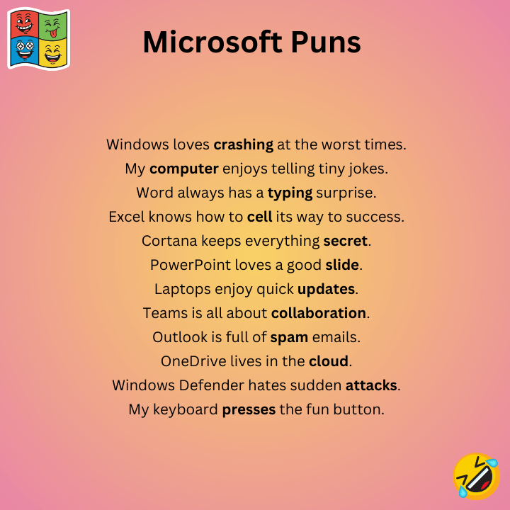 Short Microsoft Puns  