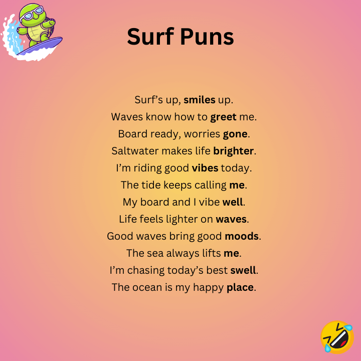 Short Surf Puns