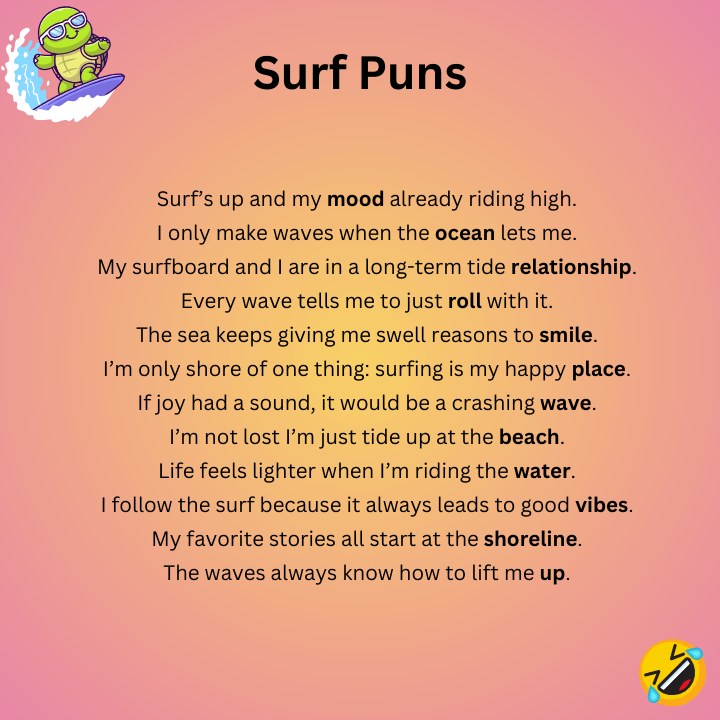Surf Puns One-Liners