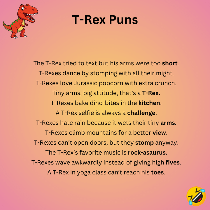 T-Rex One-Liner Puns