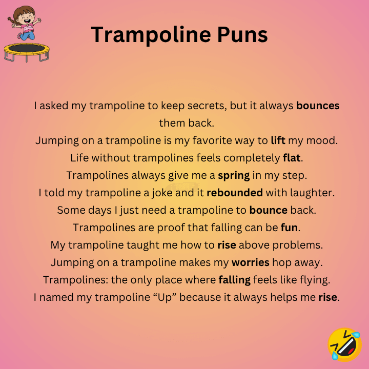 Trampoline One-Liner Puns