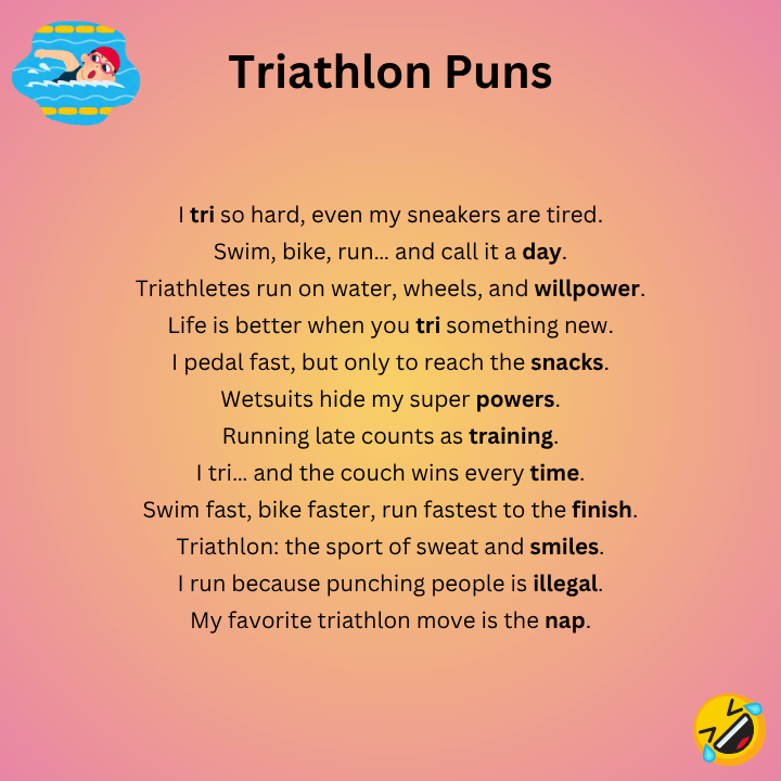 Triathlon One-Liner Puns