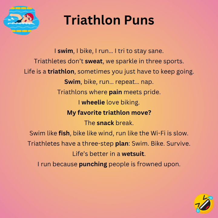 Triathlon Puns