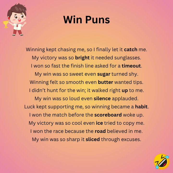 Win Puns One-Liners
