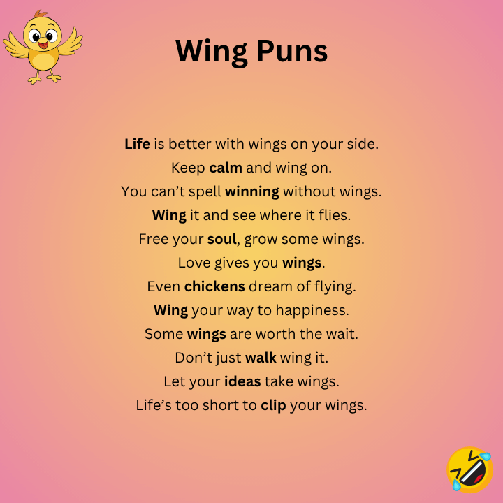 Wing Puns One-Liners