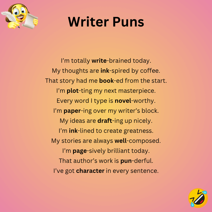 Writer Puns
