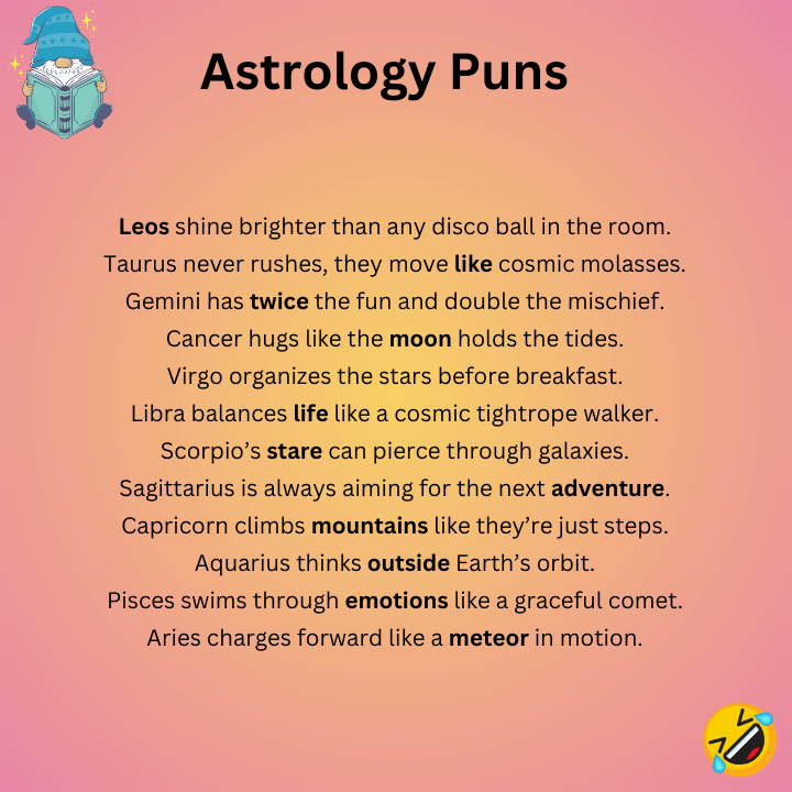 Astrology Puns  