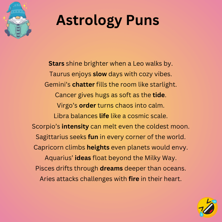 Astrology Puns One-Liners  