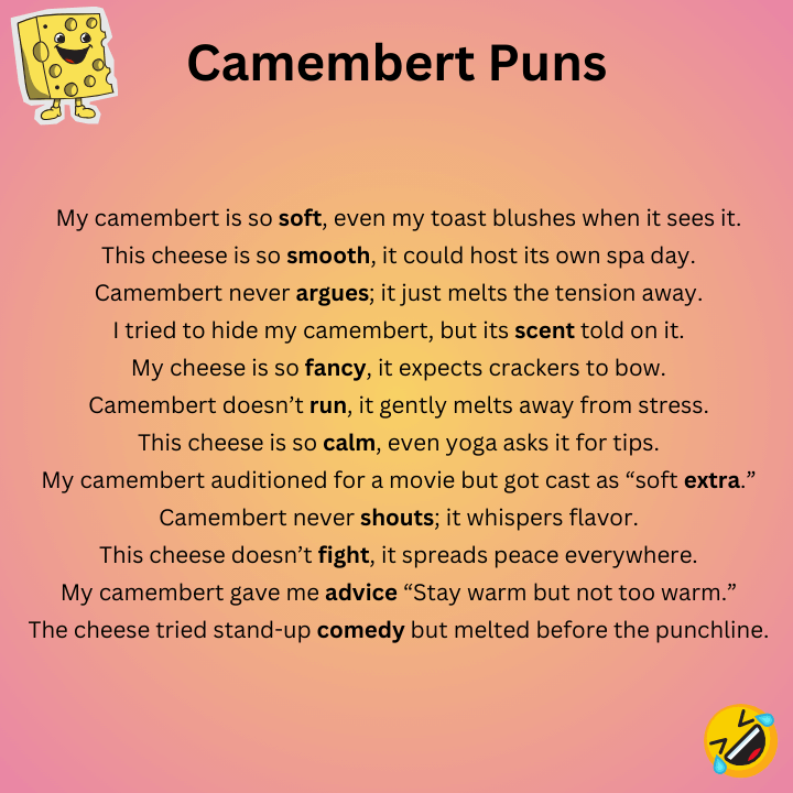 Camembert Puns One-Liners