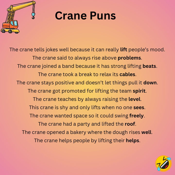 Crane Puns  