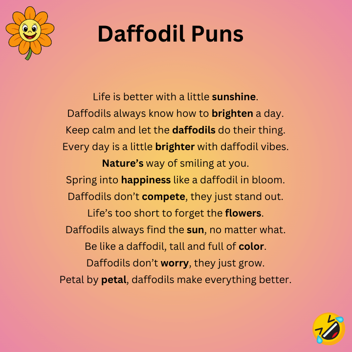 Daffodil Puns  