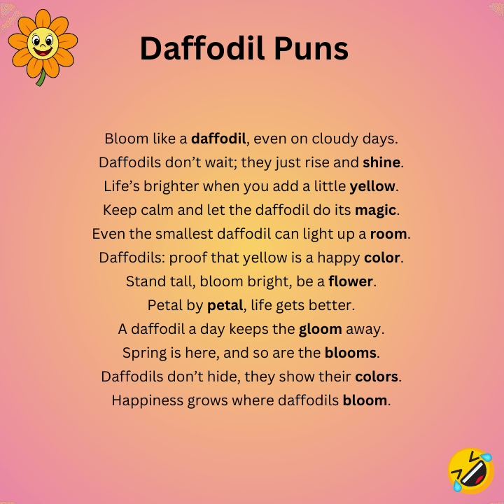 Daffodil Puns One-Liners