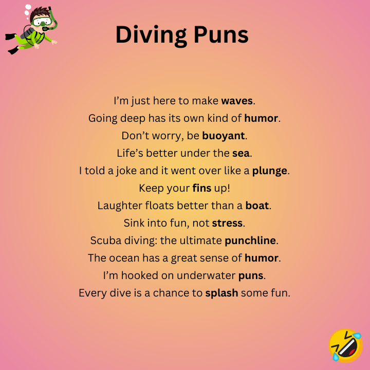 Diving Puns One-Liners 