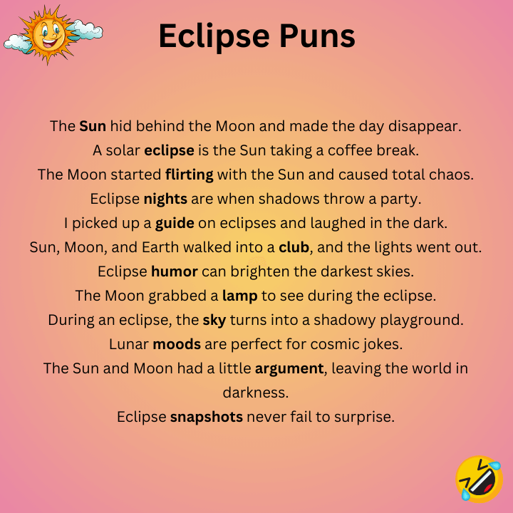 Eclipse Puns One-Liners