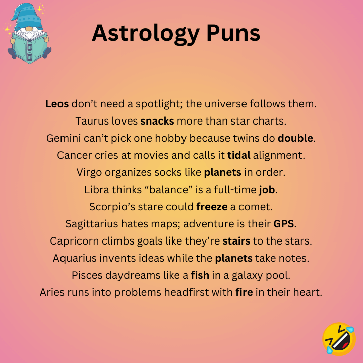 Funny Astrology Puns