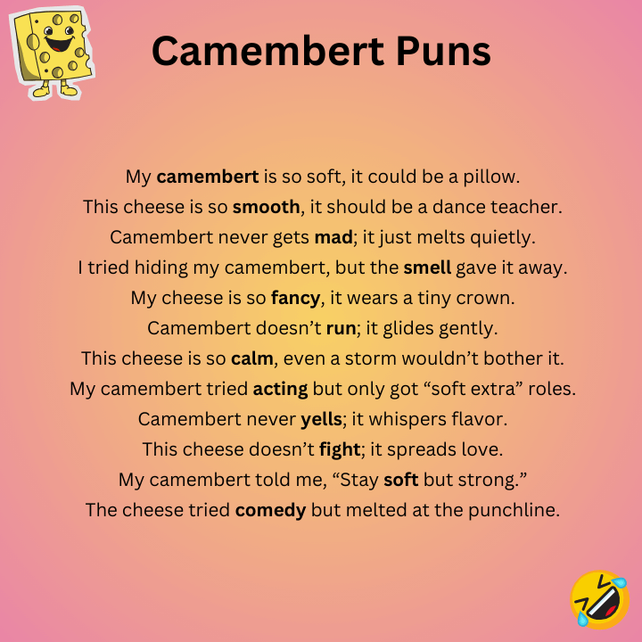 Funny Camembert Puns